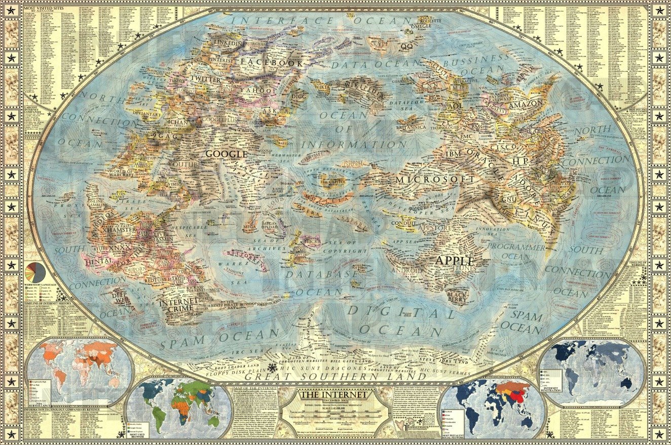 Ο χάρτης του internet! Για να μην «χάνεσαι» στο διαδίκτυο