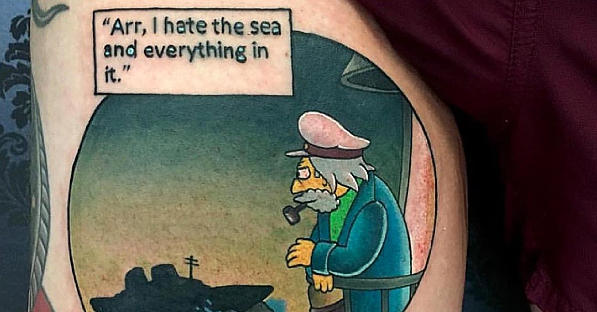 Πόσο καμενάκι πρέπει να’σαι για να χτυπήσεις tattoo με Simpsons;