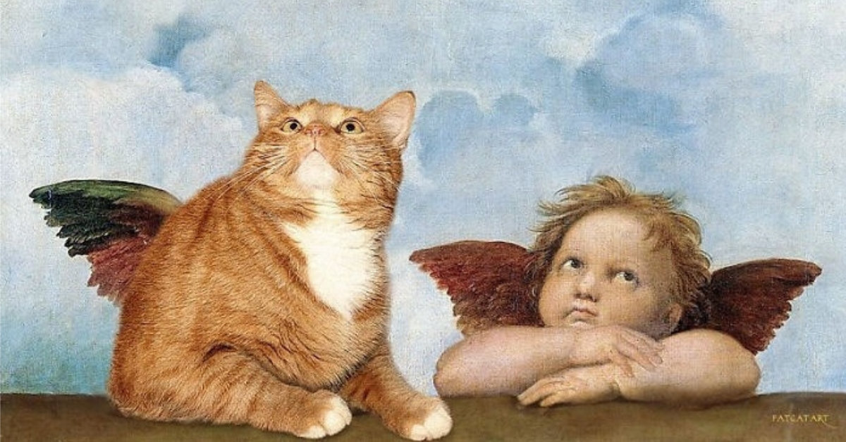 Παχουλούλα γάτα μπουκάρει σε 16 πασίγνωστους πίνακες ζωγραφικής και τους κάνει μπάχαλο!