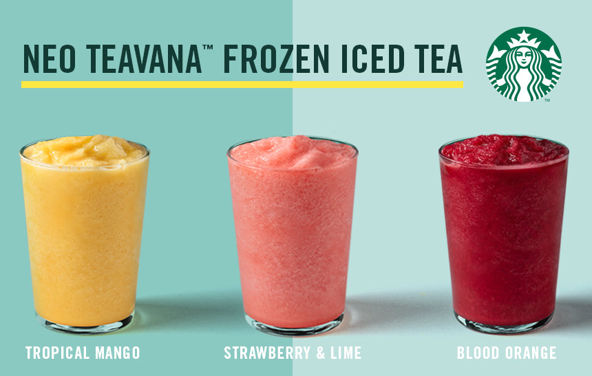 Ζεστές ημέρες; Οι πιο δροσερές επιλογές είναι στα Starbucks! NEΟ TEAVANA FROZEN ICED TEA