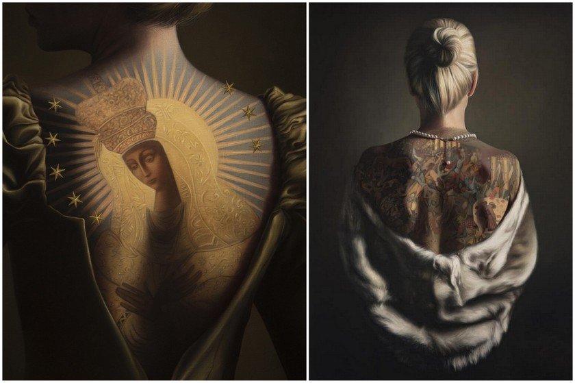 Θεάρα καλλιτέχνιδα μετατρέπει κλασικούς πίνακες σε τατουάζ γυναικών στα πορτραίτα της
