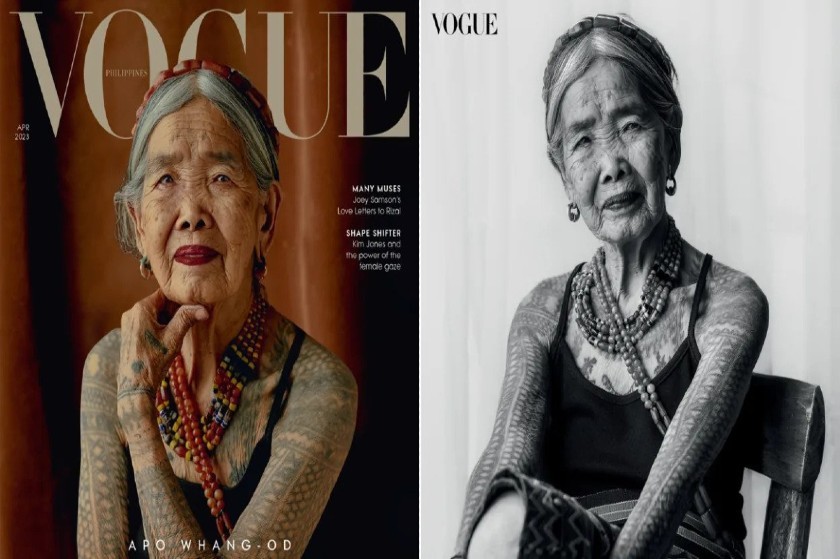 Μια 106χρονη Φιλιππινέζα στο εξώφυλλο της Vogue στέλνει φιλάκια στον ηλικιακό ρατσισμό