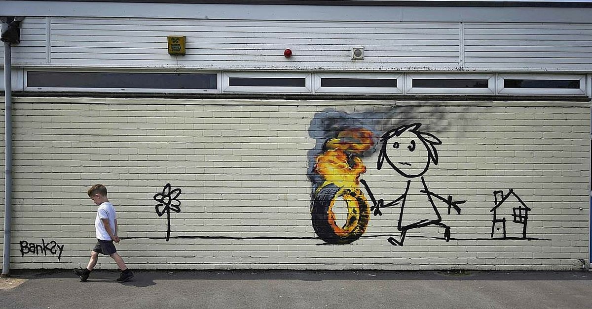 Ίσως το πιο σκαλωματικό Γκράφιτι στην καριέρα του Banksy…