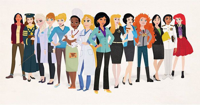 Πώς θα ήταν 8 πριγκίπισσες της Disney αν έκαναν “Καριέρα”
