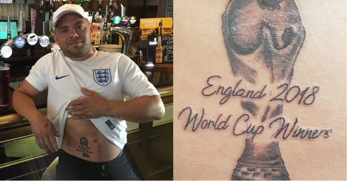 8 Άγγλοι που χτύπησαν τατουάζ την κούπα του Μουντιάλ και στο τέλος πήραν τα χνάρια μας