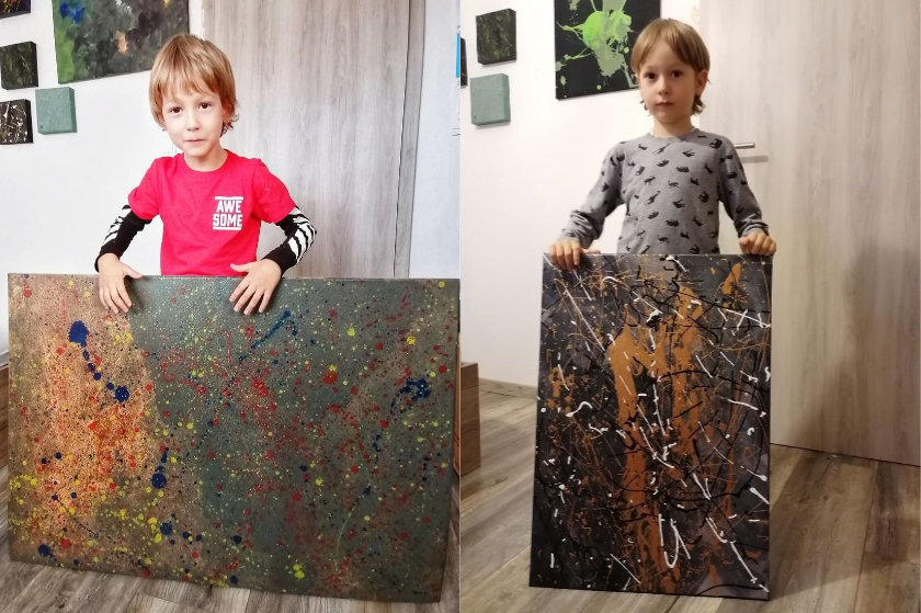 5χρονος με αυτισμό ζωγραφίζει πίνακες και από σήμερα είμαστε και επίσημα φιλότεχνοι