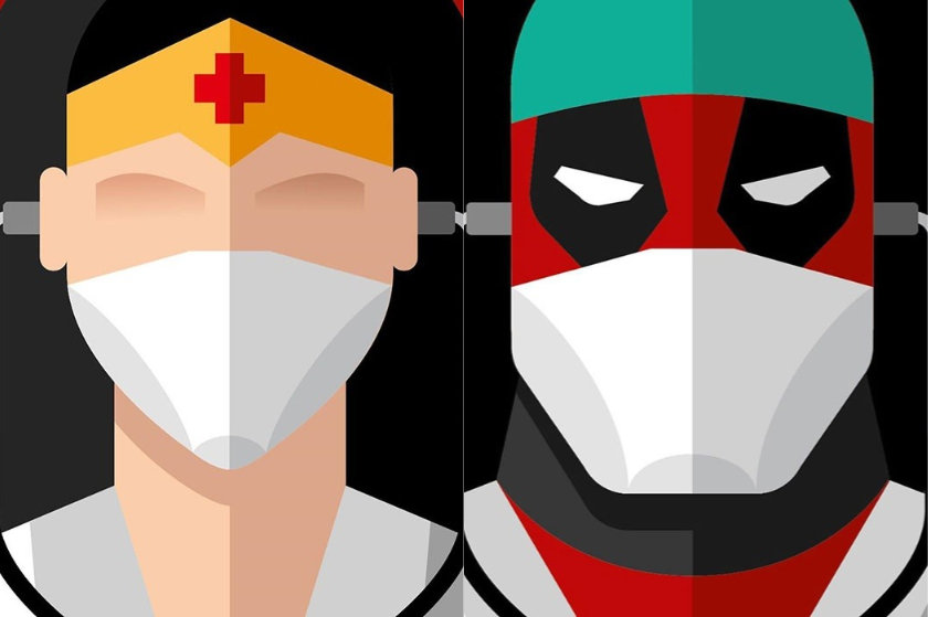 Οι σούπερ ήρωες έγιναν γιατροί, για να αποδείξουν ότι όντως είναι σούπερ ήρωες!