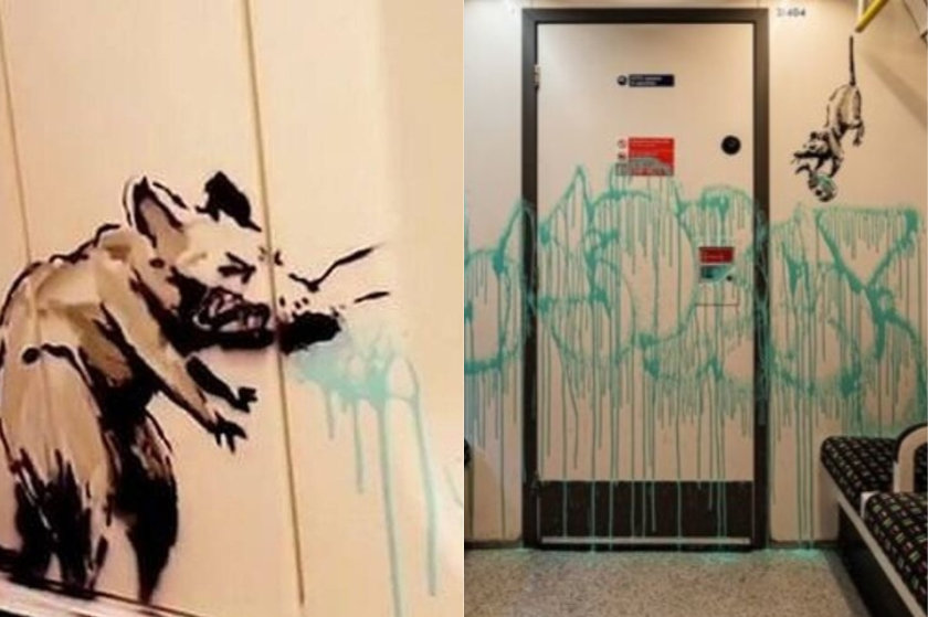 O Banksy “απολύμανε” με τα σπρέι του το μετρό του Λονδίνου και ένα έργο τέχνης μόλις γεννήθηκε