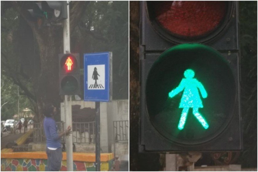 Στην Ινδία πλέον υπάρχουν φωτεινοί σηματοδότες με γυναικείες φιγούρες κι είναι μια ωραία μέρα για όλους!