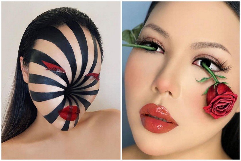 Υπέροχη makeup artist μετατρέπει το πρόσωπό της σε καμβά για τα πιο “σκαλωτικά” έργα