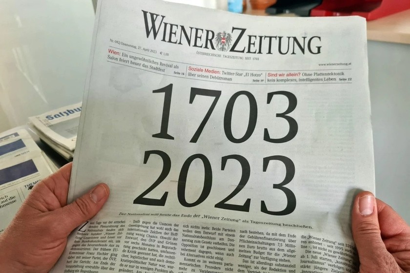Εφημερίδα αναστέλλει το καθημερινό της φύλλο έπειτα από 320 χρόνια