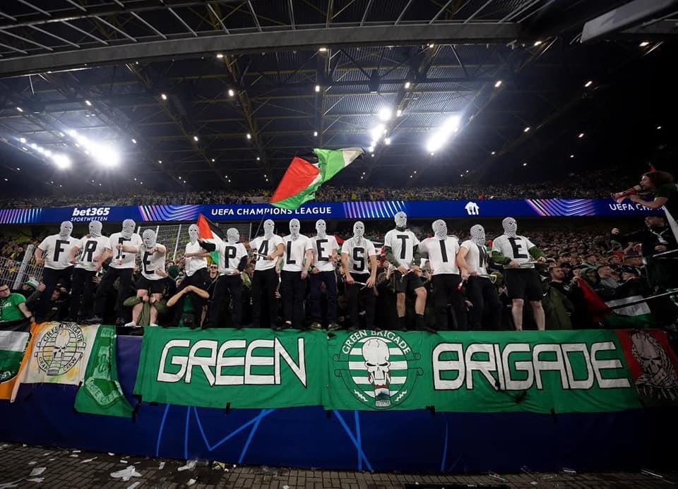 “Free Palestine” κόντρα στο No Politica της UEFA, οι οπαδοί της Σέλτικ όρθωσαν ανάστημα